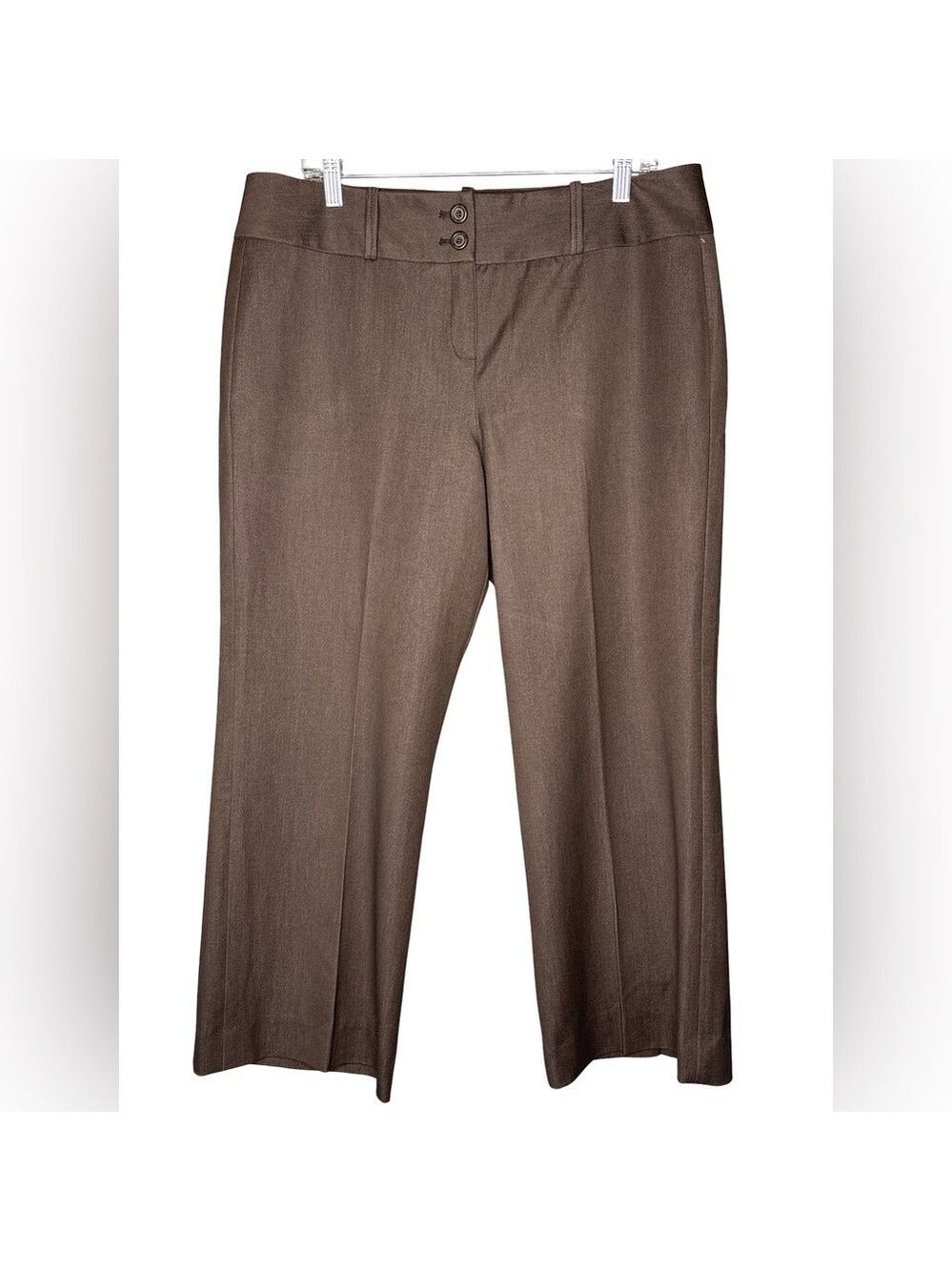Sharagano Chocolate Brown Ankle Dress Trousers Size 14 NWT
